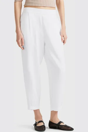 Benetton Weiche Hose Aus Reinem Leinen