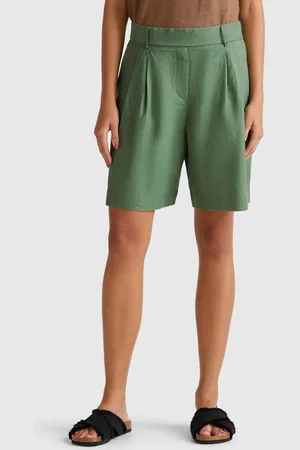 Benetton Bermudashorts Aus 100 % Leinen