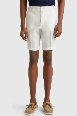 Benetton Bermudashorts Aus Reinem Leinen