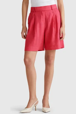 Benetton Bermudashorts Aus 100 % Leinen