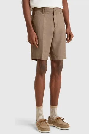 Benetton Bermudashorts Aus Reinem Leinen