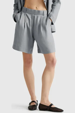 Benetton Bermudashorts Aus 100 % Leinen