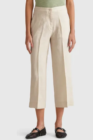 Benetton Kurze Hose Aus Reinem Leinen
