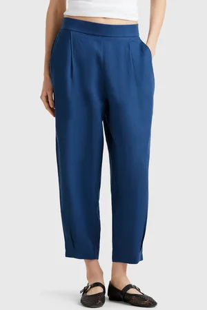 Benetton Weiche Hose Aus Reinem Leinen