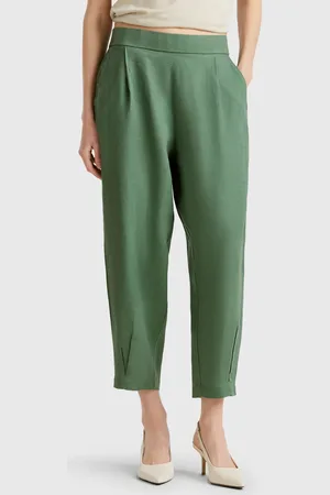 Benetton Weiche Hose Aus Reinem Leinen