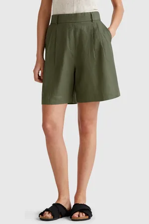 Benetton Bermudashorts Aus 100 % Leinen