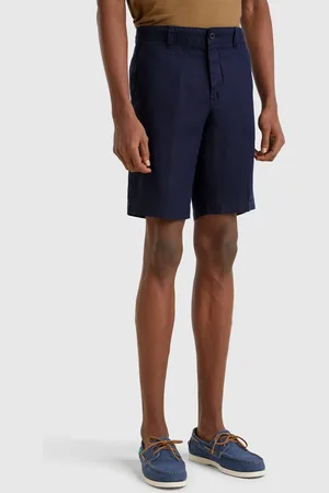 Benetton Bermudashorts Aus Reinem Leinen