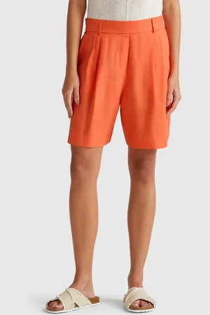 Benetton Bermudashorts Aus 100 % Leinen