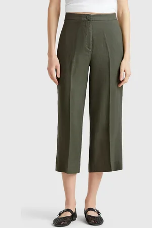 Benetton Kurze Hose Aus Reinem Leinen