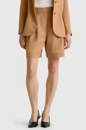 Benetton Bermudashorts Aus 100 % Leinen