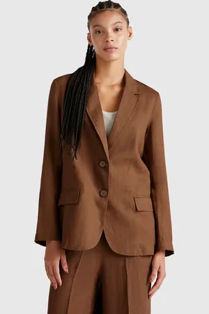 Benetton Blazer Aus Reinem Leinen