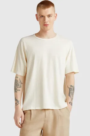 Benetton T-shirt Aus Leinenmischung