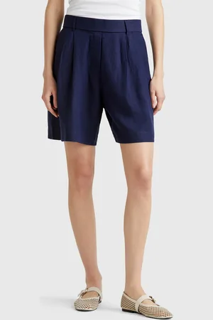 Benetton Bermudashorts Aus 100 % Leinen