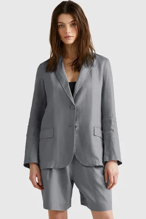 Benetton Blazer Aus Reinem Leinen