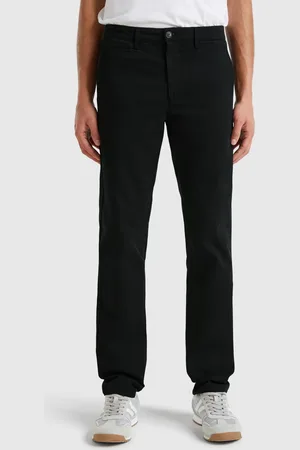 Benetton Chinohose Slim Fit In Schwarz