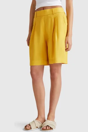 Benetton Bermudashorts Aus 100 % Leinen