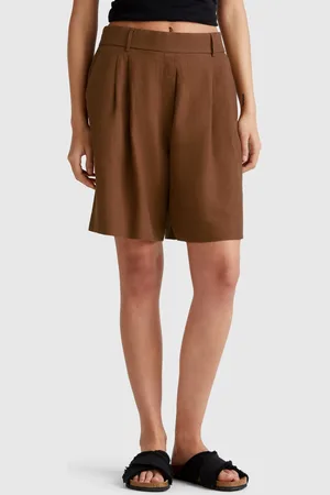 Benetton Bermudashorts Aus 100 % Leinen