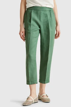 Benetton Kurze Hose Aus 100 % Leinen