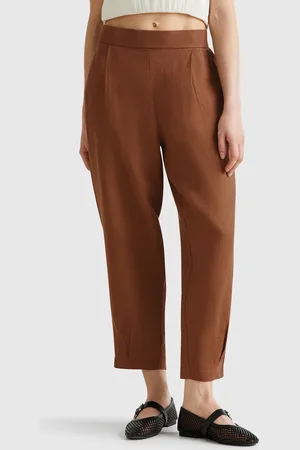 Benetton Weiche Hose Aus Reinem Leinen