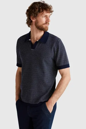 Benetton Melange-poloshirt Aus Reiner Baumwolle