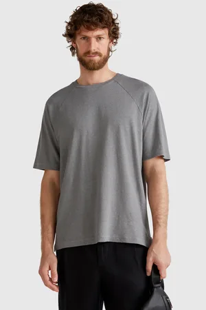 Benetton T-shirt Aus Leinenmischung
