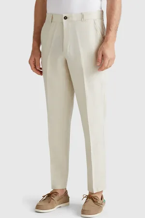 Benetton Chinos Aus Reinem Leinen