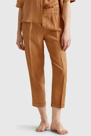 Benetton Kurze Hose Aus 100 % Leinen