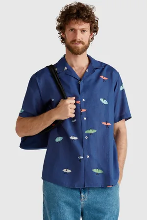 Benetton Shirt Mit Surf-print