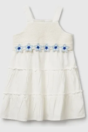 Benetton Kleid Mit Makramee-blumen