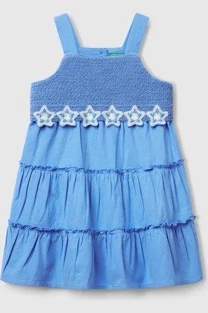 Benetton Kleid Mit Makramee-blumen