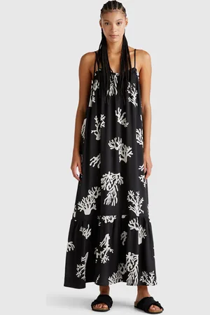 Benetton Strandkleid Mit Korallenprint