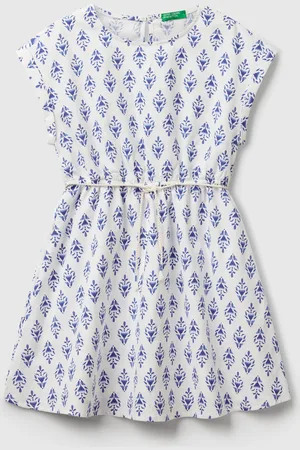 Benetton Ausgestelltes Gemustertes Kleid