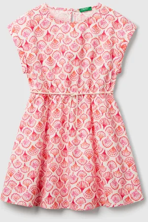 Benetton Ausgestelltes Gemustertes Kleid