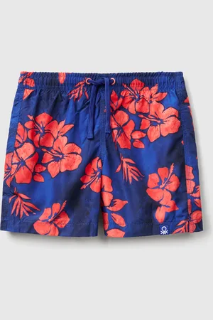 Benetton Gemusterte Badeshorts Aus Nylon