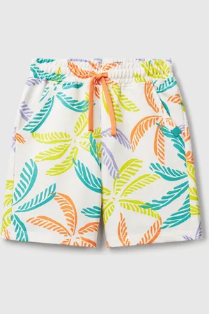 Benetton Bermudashorts Mit Tropischem Print
