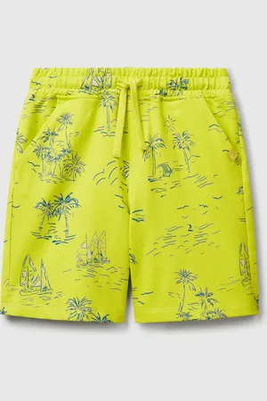 Benetton Bermudashorts Mit Tropischem Print