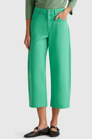 Benetton Grüne Five-pocket-hose