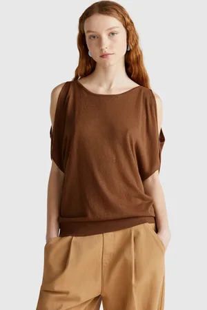 Benetton Wendepullover Aus Leinenmischung