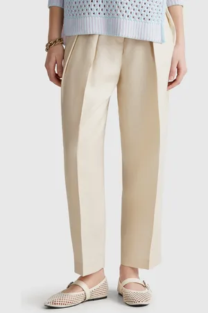 Benetton Weite Hose Aus Leinenmischung