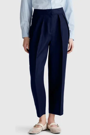 Benetton Weite Hose Aus Leinenmischung