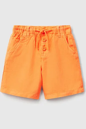 Benetton Bermudashorts Mit Kordelzug Aus Leinenmischung