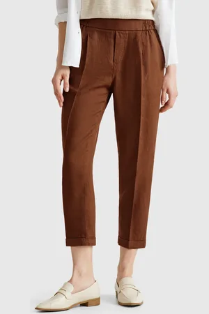 Benetton Kurze Hose Aus 100 % Leinen
