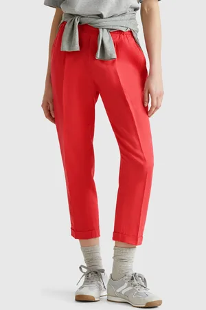 Benetton Kurze Hose Aus 100 % Leinen