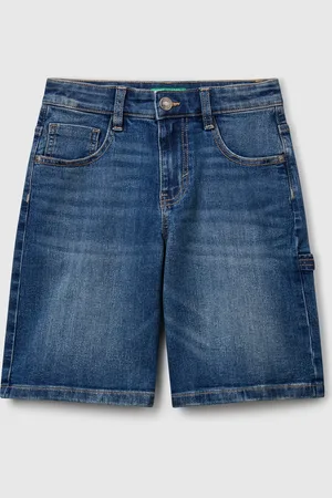 Benetton Jeans-bermudashorts Mit Gerader Passform
