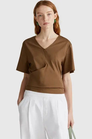 Benetton T-shirt Mit Knoten Auf Der Rückseite