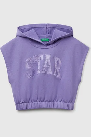 Benetton Ärmelloses Sweatshirt Mit Kapuze