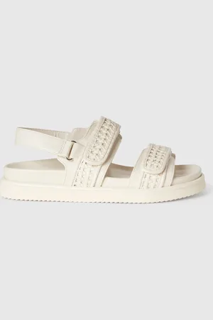Benetton Offene Sandalen Aus Beschichtetem Stoff