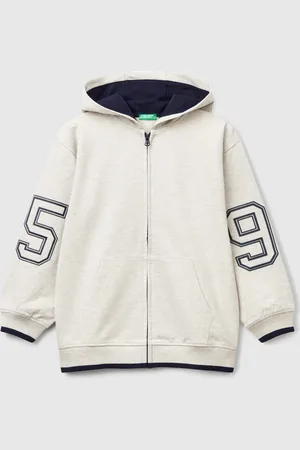 Benetton Sweatshirt Mit Gummiertem Aufdruck