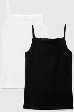 Benetton Zwei Unterwäschewesten Aus Stretch-baumwolle