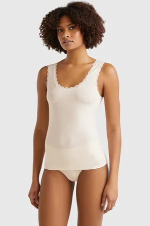 Benetton Tanktop Aus Modal Mit Spitze